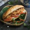 Shredded Chicken Pretzel Bread Sandwich 1 phần